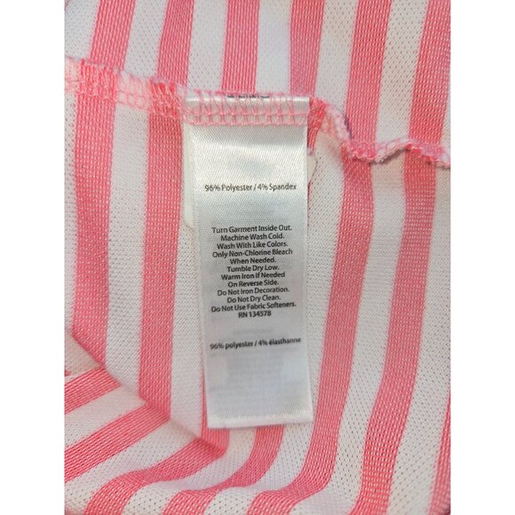 Vineyard Vines Mens Pink Striped Polo Medium - Picture 6 of 8